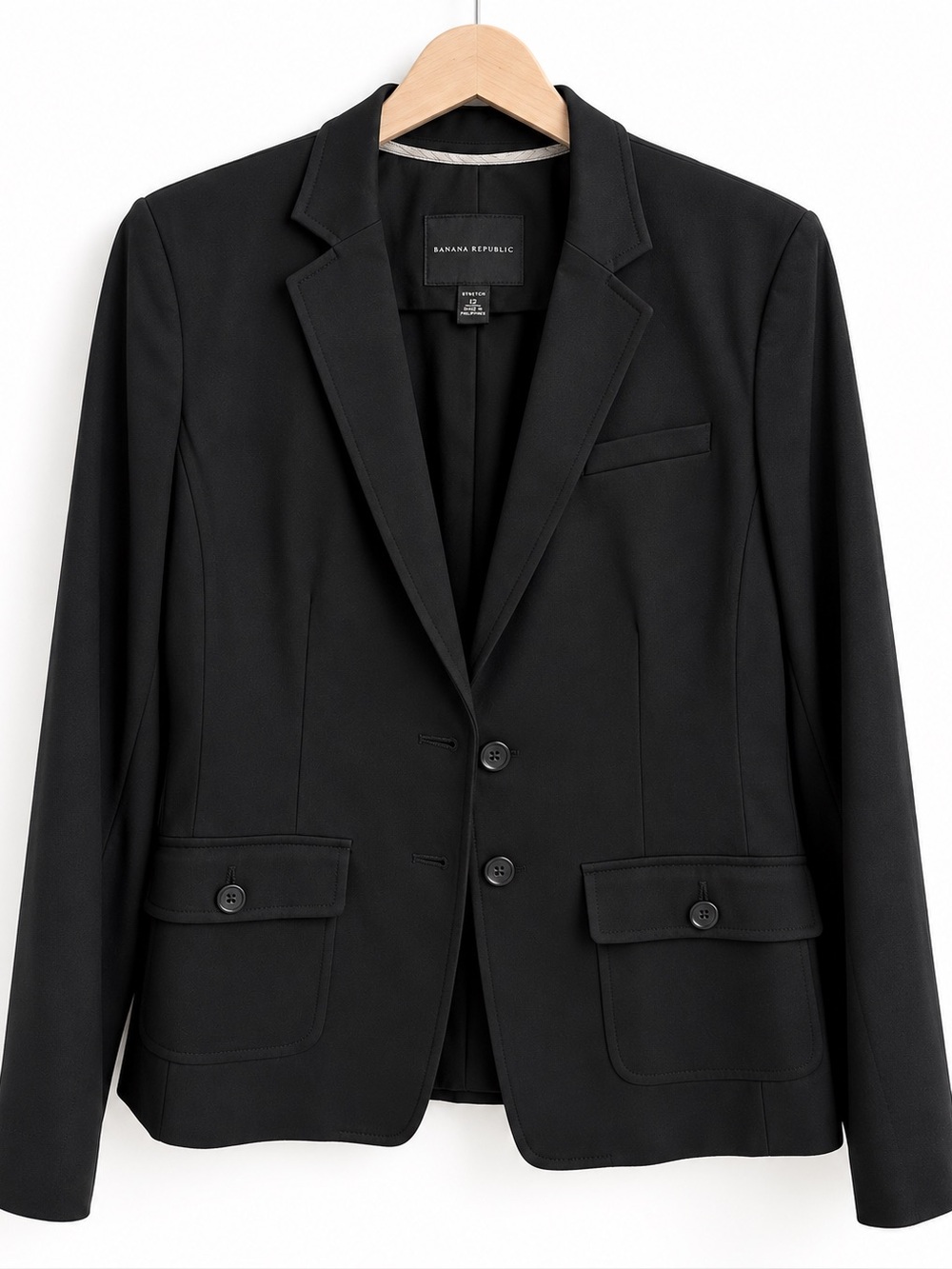 Banana Republic Black Stretch Blazer | Size 12